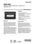Honeywell WEB-600-O-US User's Manual