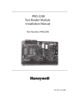 Honeywell PRO-2200 User's Manual