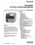 Honeywell Burner EC7820A User's Manual