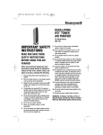 Honeywell HFD-120 User's Manual