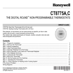 Honeywell CT8775A User's Manual