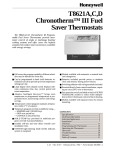 Honeywell CHRONOTHERM T8621A User's Manual