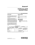 Honeywell AQUASTAT L8124C User's Manual