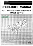 Honda SB4142 User's Manual