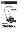 Honda HRS216SDA User's Manual