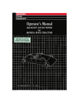 Honda H5013 User's Manual