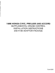 Honda 250-4195 User's Manual
