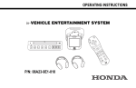 Honda 08A23-9E1-010 User's Manual