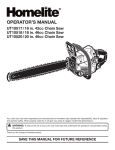 Homelite UT10517/18 User's Manual