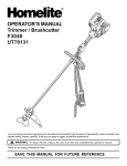 Homelite F3040 User's Manual