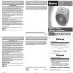 Holmes HFH136 User's Manual