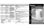 Holmes HM1295 User's Manual