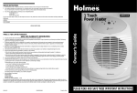 Holmes HFH55551 User's Manual