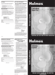 Holmes HASF1320 User's Manual