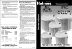 Holmes HAP540 User's Manual