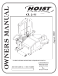Hoist Fitness CL-2408 User's Manual