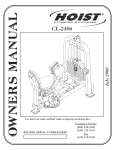 Hoist Fitness CL-2406 User's Manual