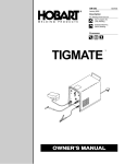 Hobart TIGMATE OM-303 User's Manual