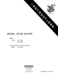 Hobart ML-134252 User's Manual