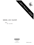 Hobart 2212 User's Manual