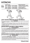 Hitachi WH12DM2 User's Manual