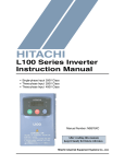 Hitachi L100 User's Manual