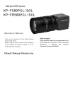 Hitachi Webcam kp-f500pcl/scl User's Manual