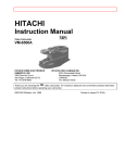 Hitachi VTFX6500A User's Manual