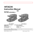 Hitachi VM-8500LA User's Manual