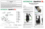 Hitachi Power Screwdriver 75 User's Manual