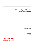 Hitachi GR2000-B Series User's Manual