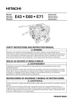 Hitachi E43 User's Manual