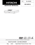 Hitachi DV-W1U User's Manual