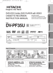Hitachi DV-PF35USTOP User's Manual