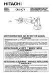 Hitachi CR 24DV User's Manual