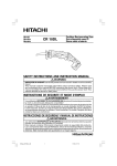 Hitachi CR 10DL User's Manual