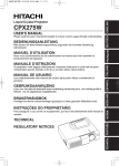 Hitachi CPX275W User's Manual