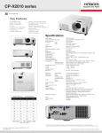 Hitachi CP-X2010 User's Manual