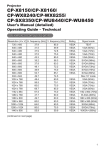 Hitachi CP-WU8450 User's Manual