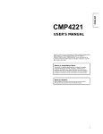 Hitachi CMP4221 User's Manual