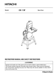 Hitachi CB 13F User's Manual