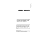 Hitachi Car Video System lcd monitor User's Manual