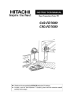 Hitachi C43-FD7000 User's Manual