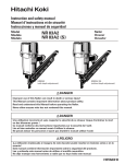 Hitachi Koki USA 83A2 User's Manual