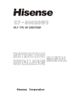 Hisense Group KF-5002GWE User's Manual