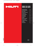 HILTI WSC 55-A24 User's Manual