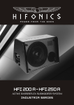 Hifionics A-HFI250A User's Manual