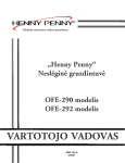 Henny Penny OFE-292 User's Manual