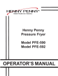 Henny Penny PFE-590 User's Manual