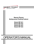 Henny Penny MP-944 User's Manual